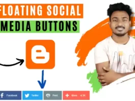 Floating Social Media buttons