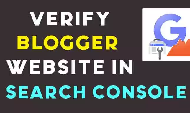 Verify Blogger website in Search Console