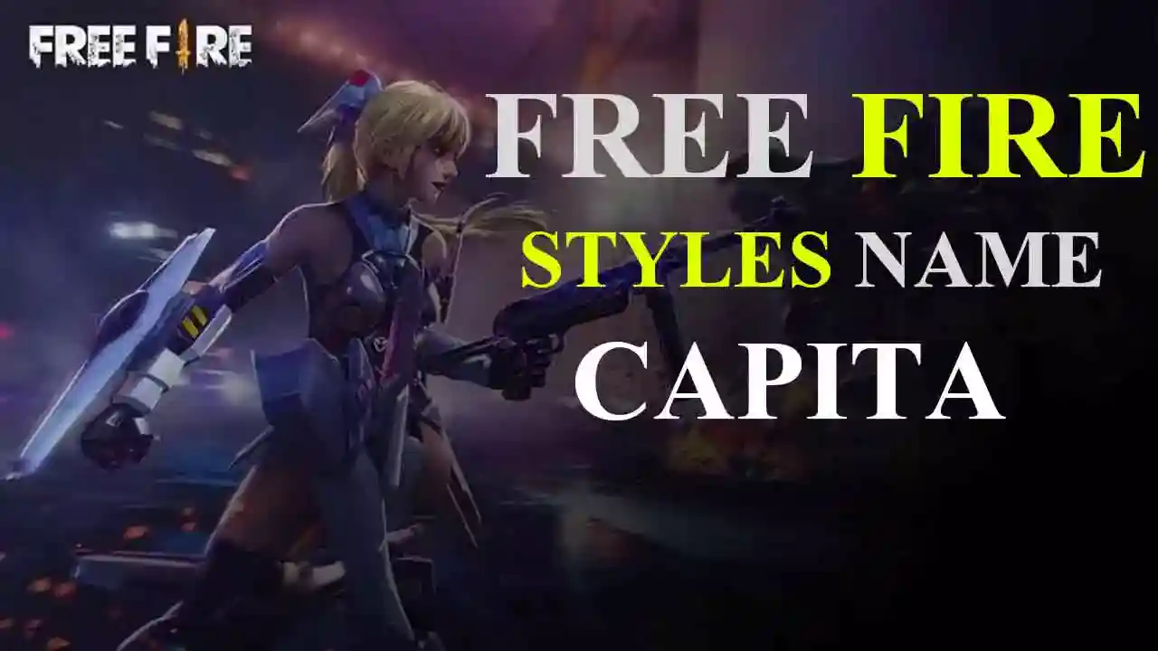 Free Fire name style capital letters